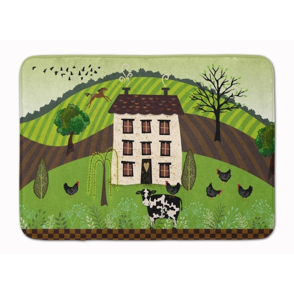 Carolines Treasures Folk Art Country House Machine Washable Memory Foam Mat VHA3024RUG - main